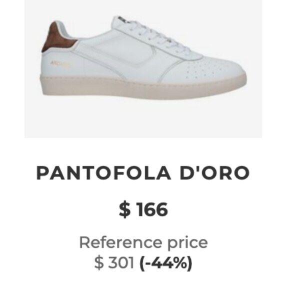 PANTOFOLA D'ORO Mens US 11 EUR 43 Used Leather Italian sneakers - Picture 2 of 6